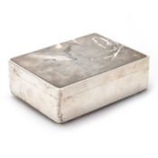 A JAPANESE SILVER AND MIXED METAL TABLE BOX