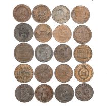 A GROUP OF TWENTY 18TH/ 19TH CENTURY PROVINCIAL TOKENS