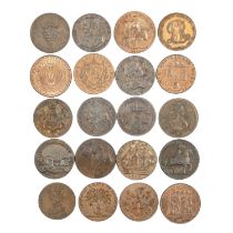 A GROUP OF TWENTY 18TH/ 19TH CENTURY PROVINCIAL TOKENS