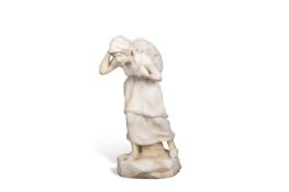 A LATE 19TH CENTURY MARBLE FIGURE