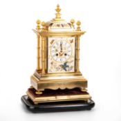 A FRENCH 'JAPONISME' GILT-METAL MANTEL CLOCK, CURTIS & HORSPOOL, PARIS, LATE 19TH CENTURY