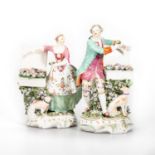 A PAIR OF DERBY FIGURES OF A GALLANT AND LADY, CIRCA 1760