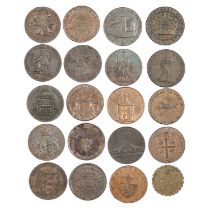 A GROUP OF TWENTY 18TH/ 19TH CENTURY PROVINCIAL TOKENS