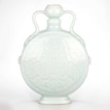 A CHINESE PORCELAIN MOON FLASK