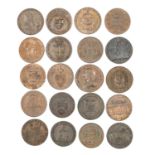 A GROUP OF TWENTY 18TH/ 19TH CENTURY PROVINCIAL TOKENS