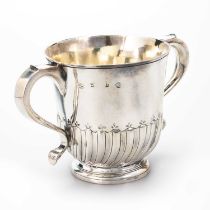 A GEORGE I SILVER PORRINGER