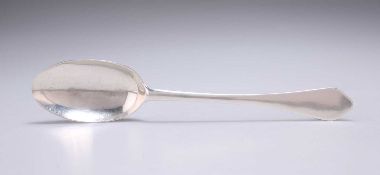 A QUEEN ANNE SILVER DOG-NOSE TABLESPOON