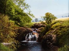 MICHAEL JAMES SMITH (20TH CENTURY) RIVER LANDSCAPE IN WALES