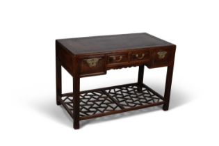 A CHINESE HUANGHUALI AND HONGMU CONSOLE TABLE, 19TH/ 20TH CENTURY