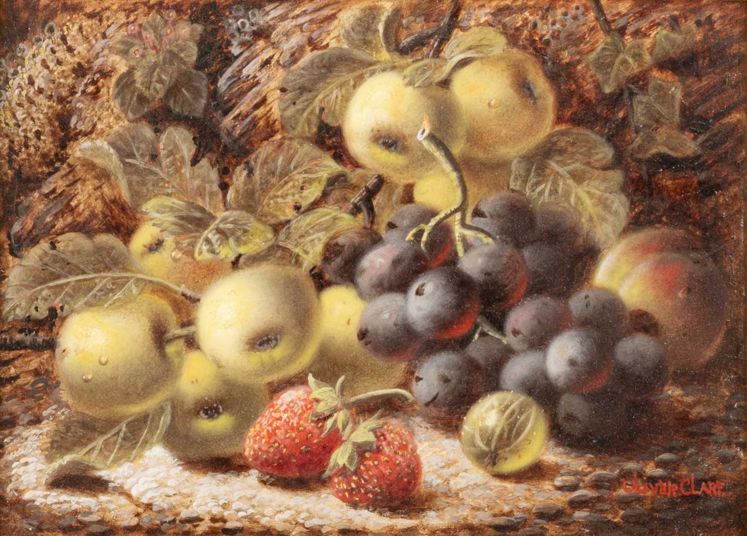 OLIVER CLARE (1853-1927) STILL LIFE OF FRUIT