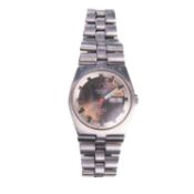 A GENTS STEEL TISSOT PR516 AUTOMATIC BRACELET WATCH