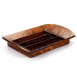 A 19TH CENTURY COUNTRY HOUSE ROSEWOOD TRAY