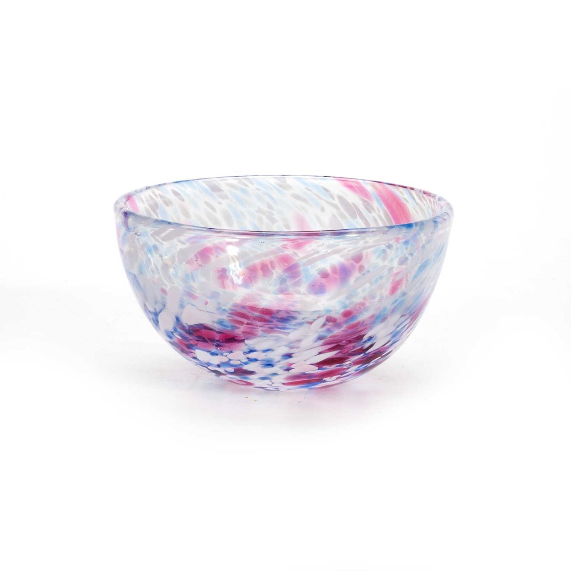 TWO JANE CHARLES STUDIO GLASS 'URCHIN' BOWLS AND A VASE - Image 5 of 5