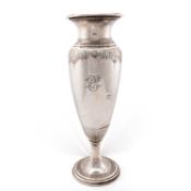 A LARGE AMERICAN SILVER VASE