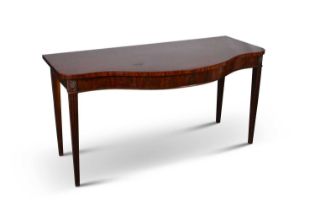 A SHERATON STYLE MAHOGANY SERVING TABLE