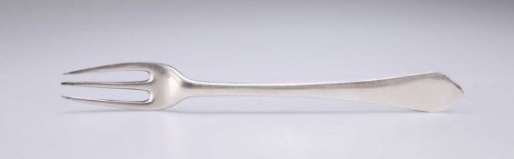 A WILLIAM III SILVER DOG-NOSE THREE-PRONG FORK