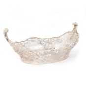 A GEORGE V SILVER TABLE DISH