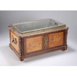 A FRENCH GILT-METAL MOUNTED AND INLAID ROSEWOOD JARDINIÈRE, 19TH CENTURY