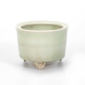 A SMALL CHINESE CELADON CENSER