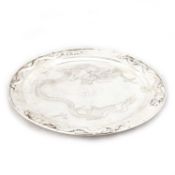 A CHINESE SILVER SALVER