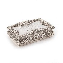 AN EARLY VICTORIAN SILVER TABLE SNUFF BOX