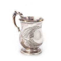 A VICTORIAN SILVER MUG