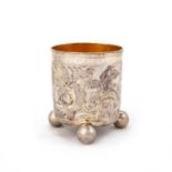 AN 18TH CENTURY RUSSIAN SILVER BEAKER