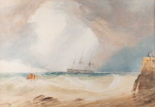 THEODORE HENRY FIELDING (1781-1851) OFF THE COAST