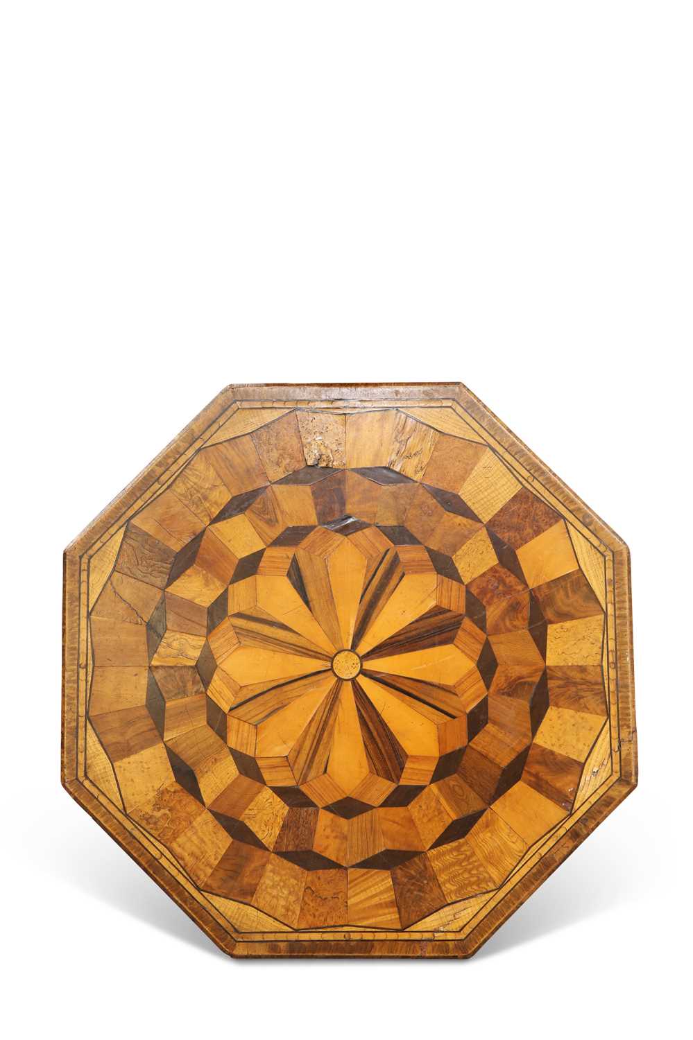 A 19TH CENTURY SPECIMEN WOOD TABLE - Image 2 of 2