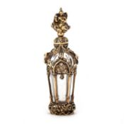 A 19TH CENTURY FRENCH SILVER-GILT AND ROCK CRYSTAL SCENT BOTTLE, POSSIBLY BY FROMENT-MEURICE