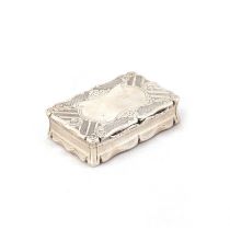 A VICTORIAN SILVER TABLE SNUFF BOX