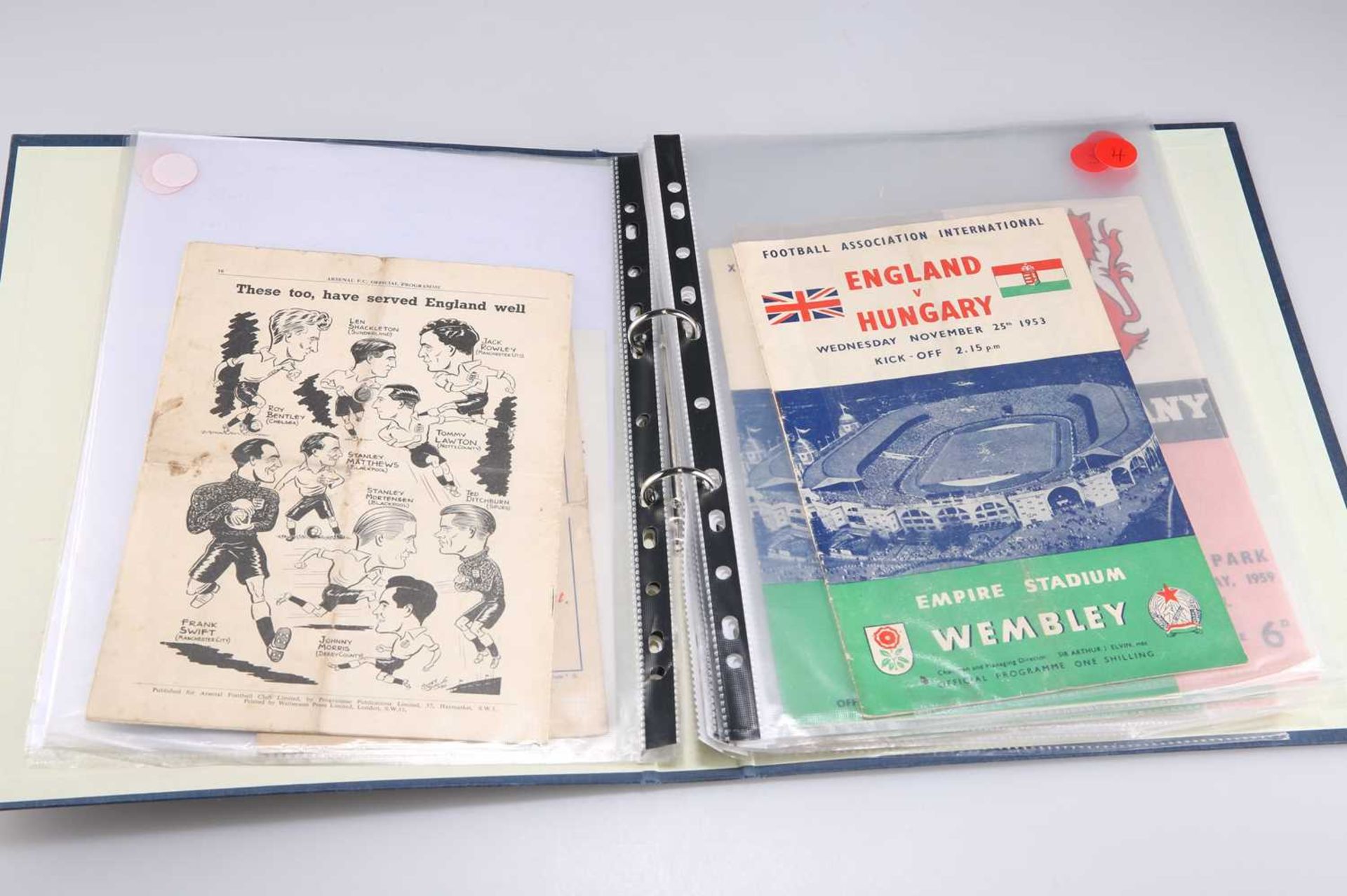 ENGLAND F.A. INTERNATIONAL PROGRAMMES