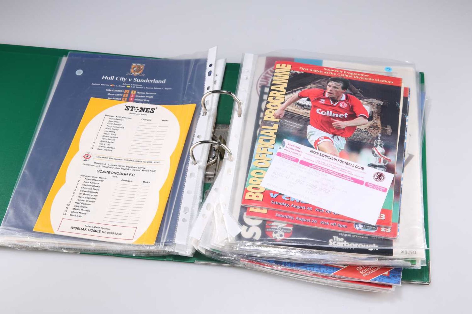 21 FOOTBALL PROGRAMMES, INCLUDING THE FIRST AND LAST GAMES AT NEW AND OLD GROUNDS