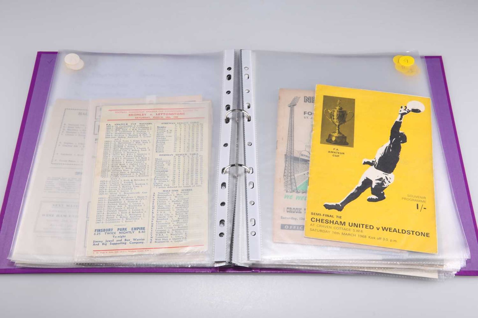 F.A. AMATEUR CUP SEMI-FINAL PROGRAMMES