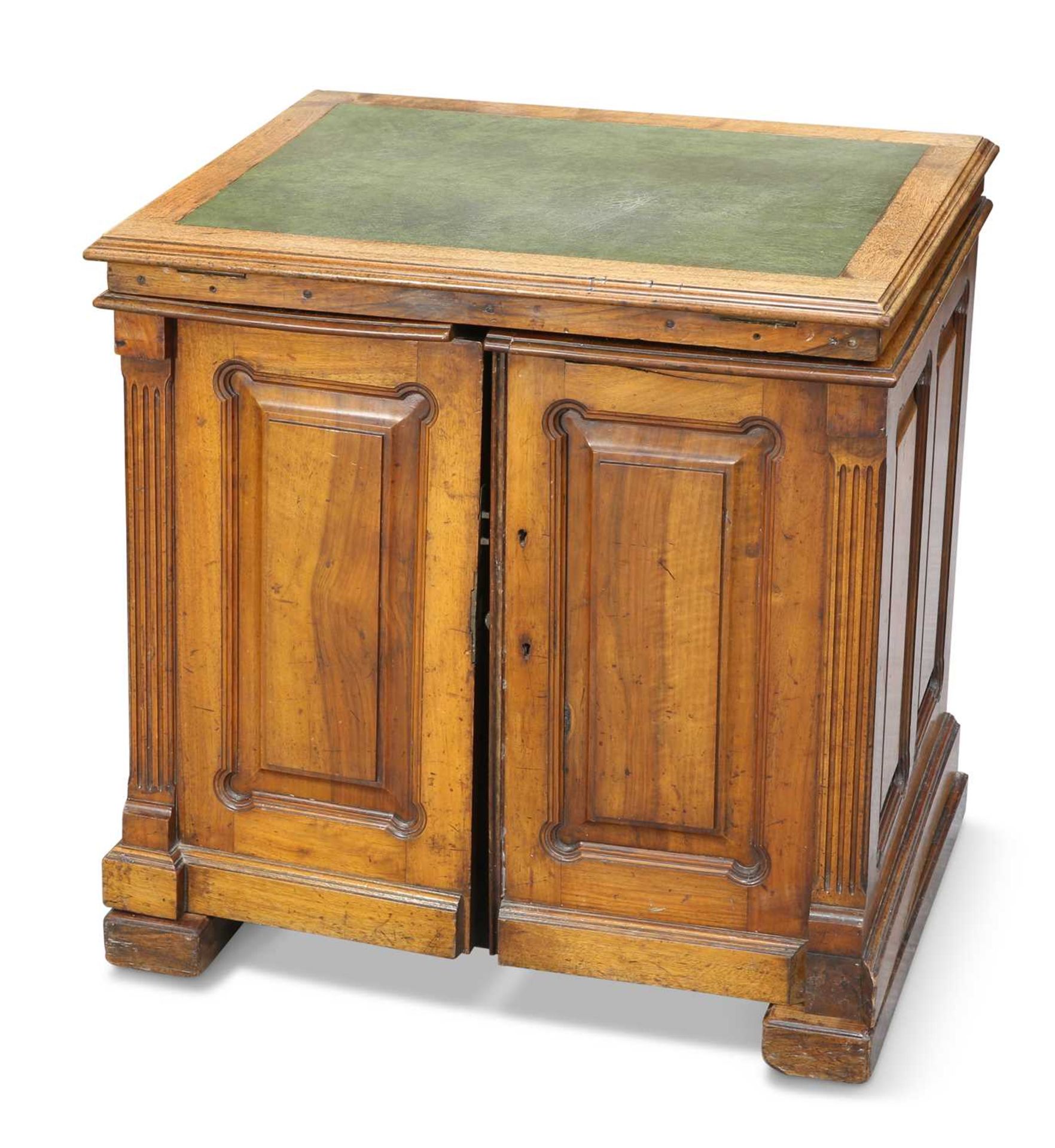 A VICTORIAN WALNUT 'WOOTON' DESK, BY T. SIMPSON & SON OF HALIFAX, CIRCA 1870 - Image 2 of 7