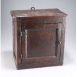 AN OAK SPICE CUPBOARD, LATE 17TH/EARLY 18TH CENTURY