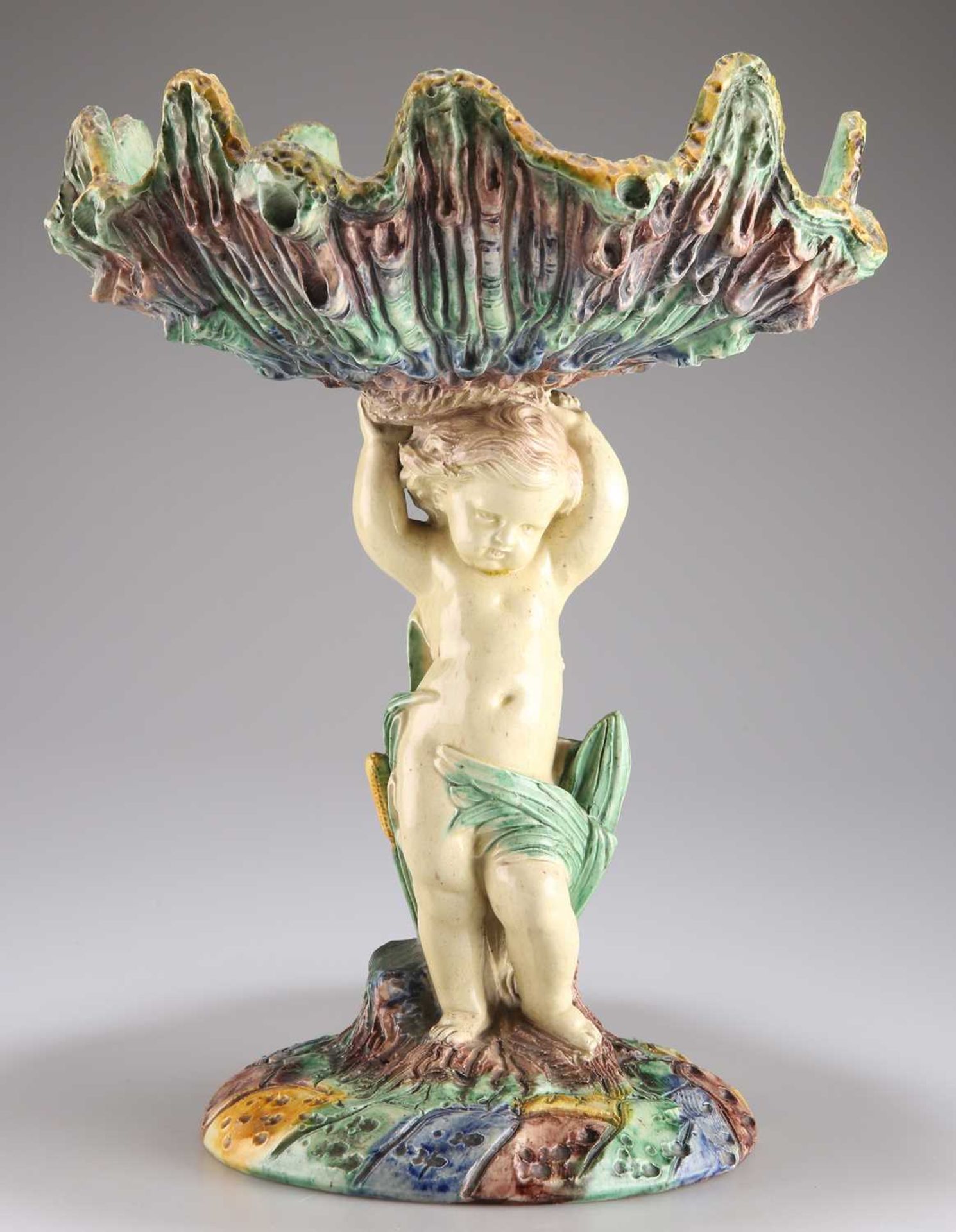 A 19TH CENTURY CONTINENTAL MAJOLICA COMPORT, CIRCA 1870S - Bild 3 aus 7