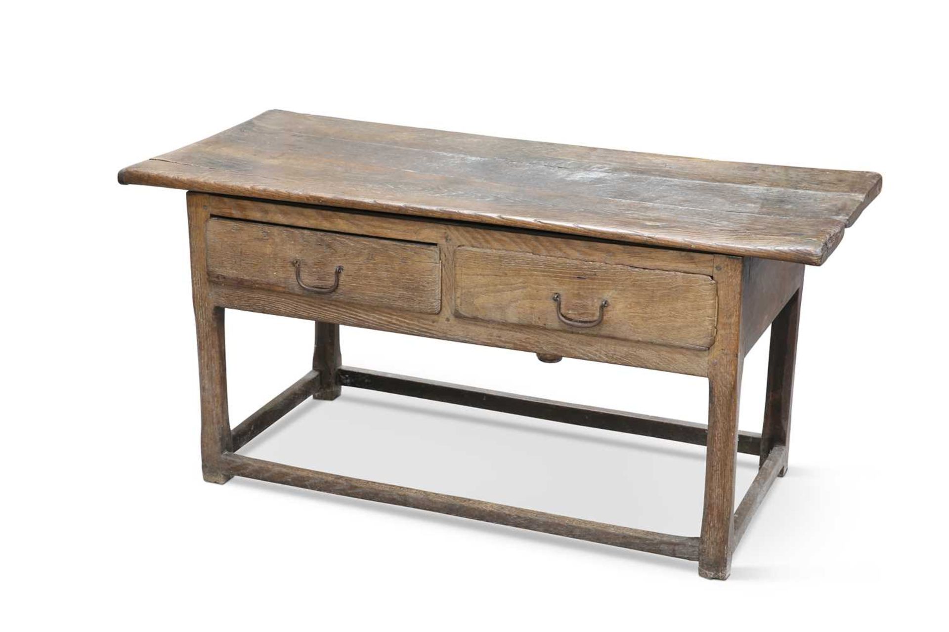 AN OAK GAME TABLE, 18TH/19TH CENTURY