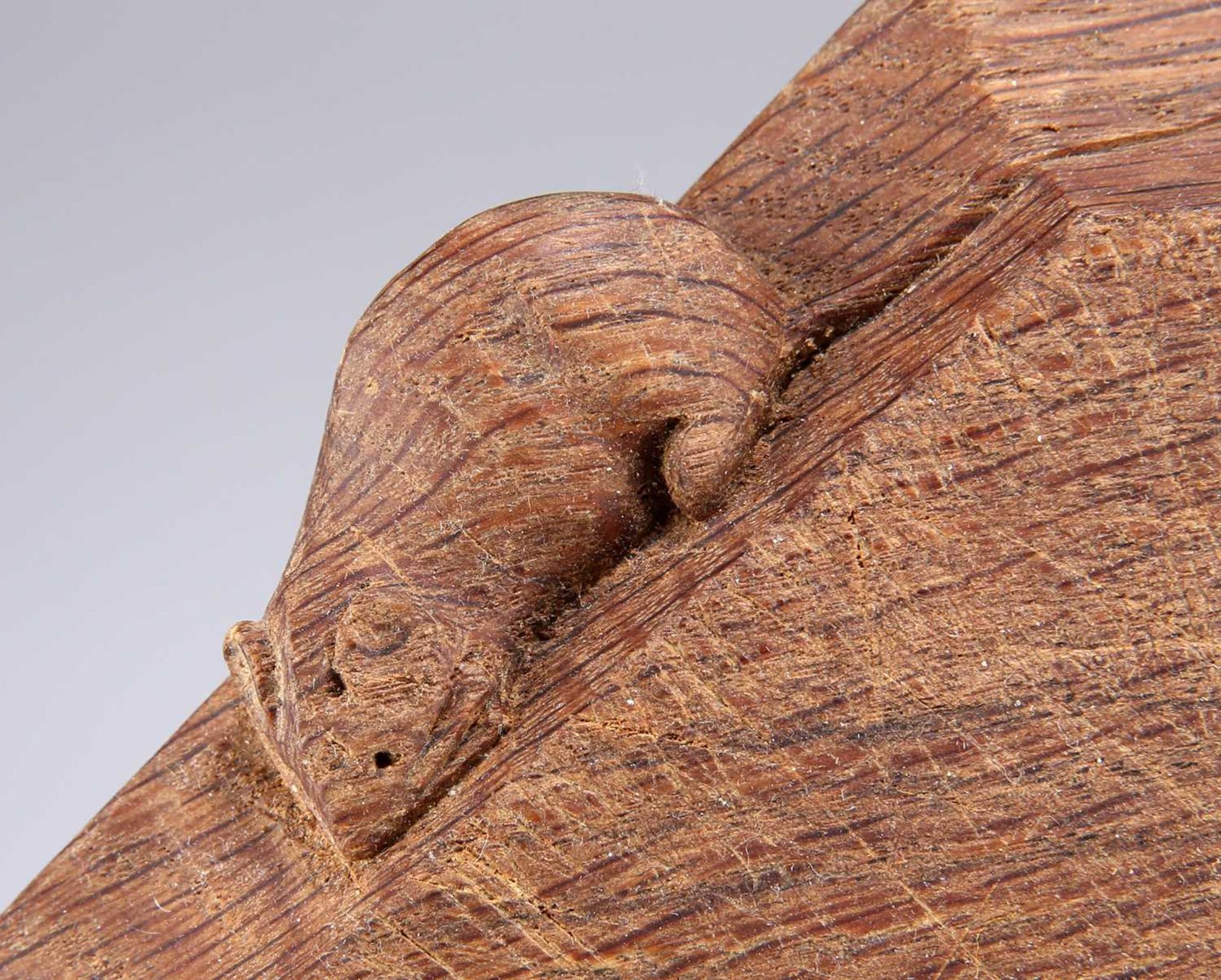 ROBERT THOMPSON OF KILBURN, A MOUSEMAN OAK BREADBOARD - Image 2 of 2