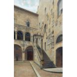 GIULIA CECCHI (ITALIAN) COURTYARD OF THE PALAZZO DEL BARGELLO