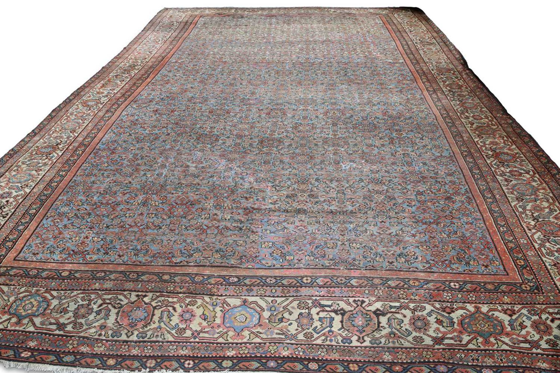 A LARGE FARAHAN CARPET, C.1880