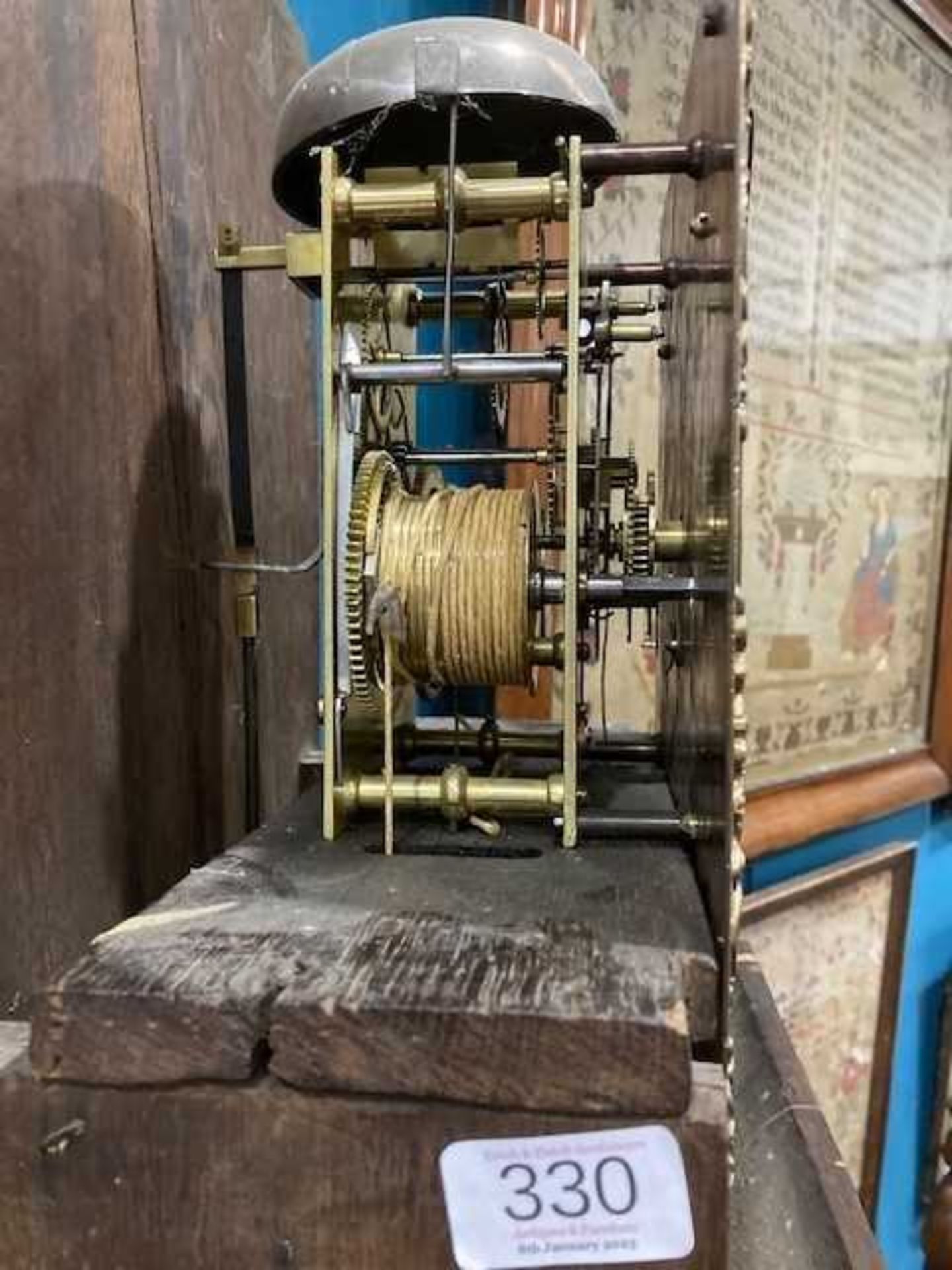 ROBERT DAV(E)Y, HOVETON, A GEORGE III OAK NORFOLK EIGHT-DAY LONGCASE CLOCK, CIRCA 1770-1786 - Bild 4 aus 5