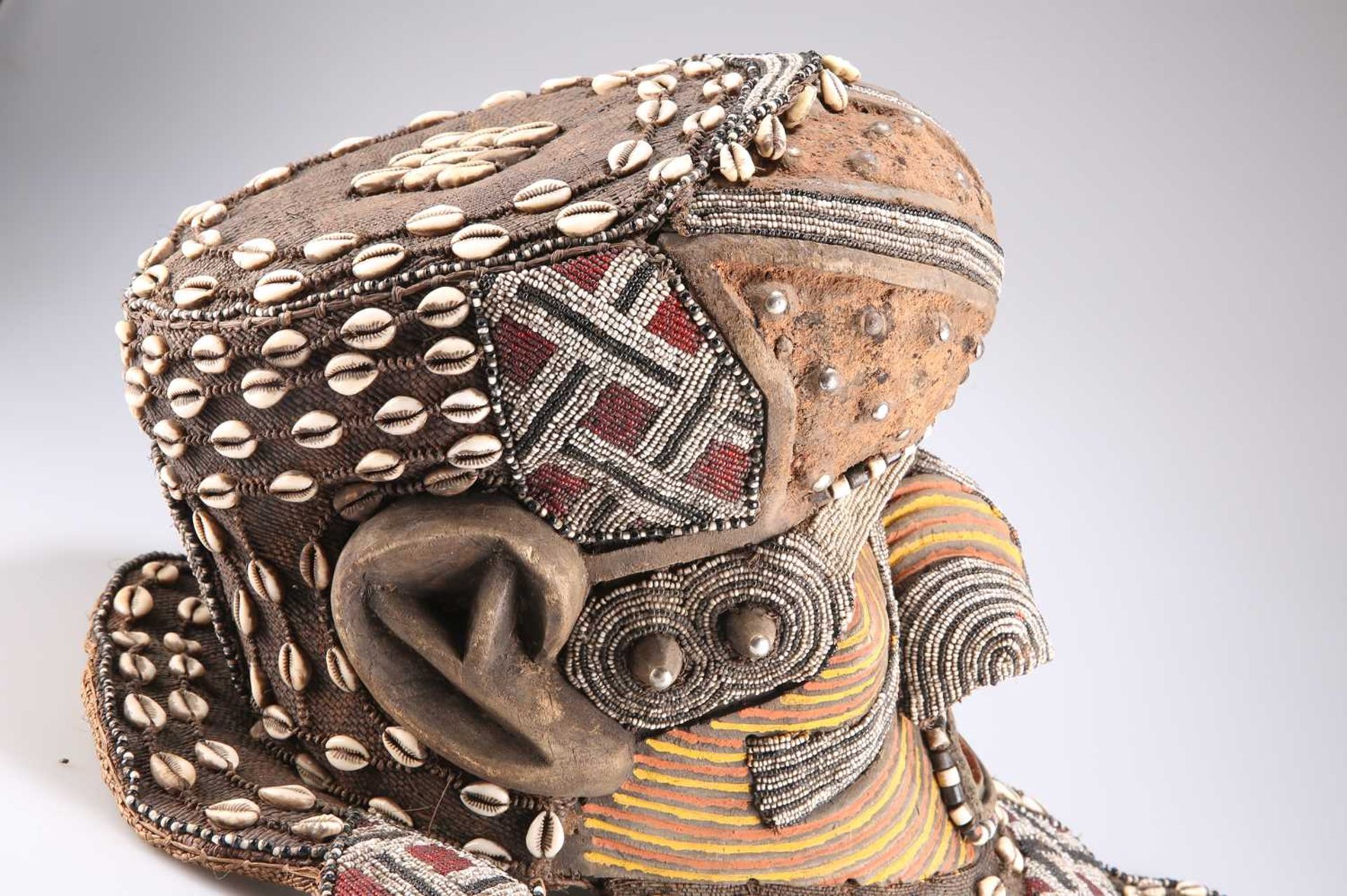 A KUBA BWOOM HELMET MASK (DEMOCRATIC REPUBLIC OF CONGO) - Image 3 of 4