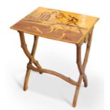 ÉMILE GALLÉ (FRENCH, 1846-1904), A MARQUETRY OCCASIONAL TABLE, CIRCA 1900