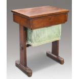 AN EARLY 19TH CENTURY MAHOGANY WORKTABLE