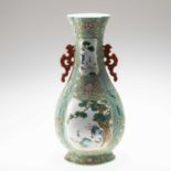 A CHINESE PEAR-SHAPED VASE