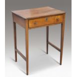 A 19TH CENTURY TEAK SIDE TABLE