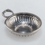 A 19TH CENTURY FRENCH SILVER TASTE-VIN