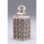 AN UNUSUAL VICTORIAN SILVER SCENT FLASK