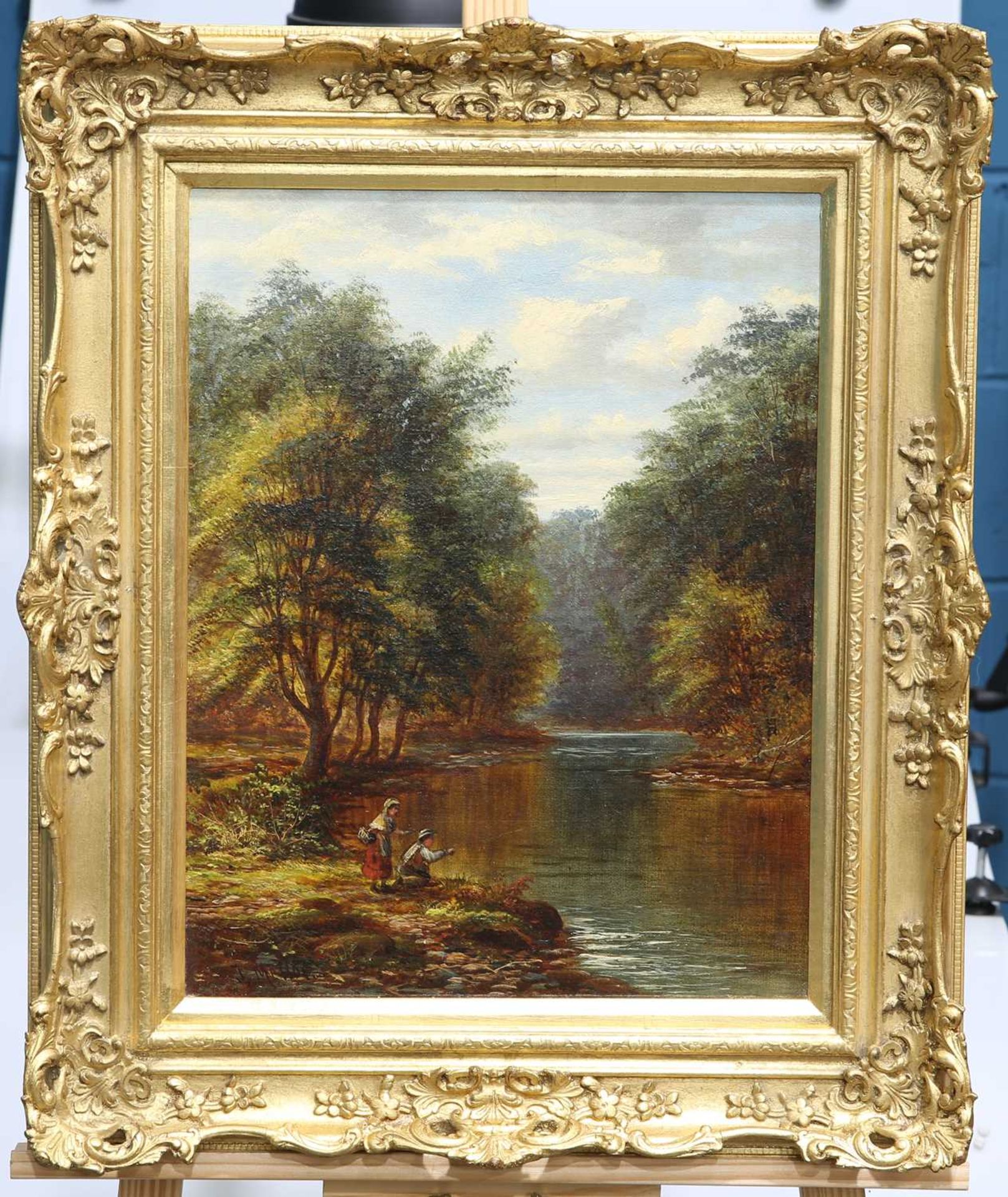 JOSEPH MELLOR (1827-1888) "ON THE RIVER WHARFE, BENEATH THE STRID, BOLTON WOODS" AND "GOIT STOCK WAT - Image 2 of 6